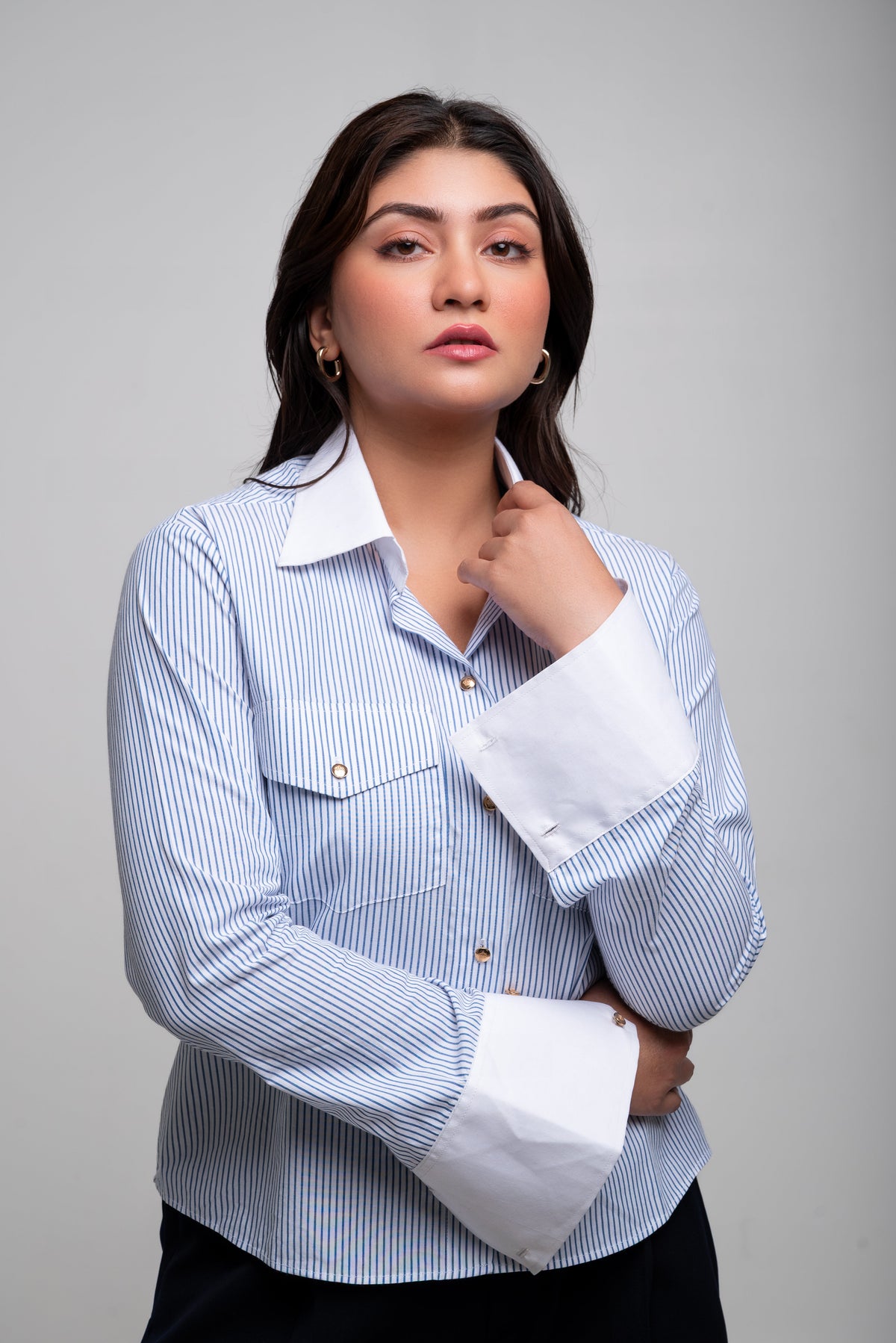 Tailored shirt & Sculpted Trousers