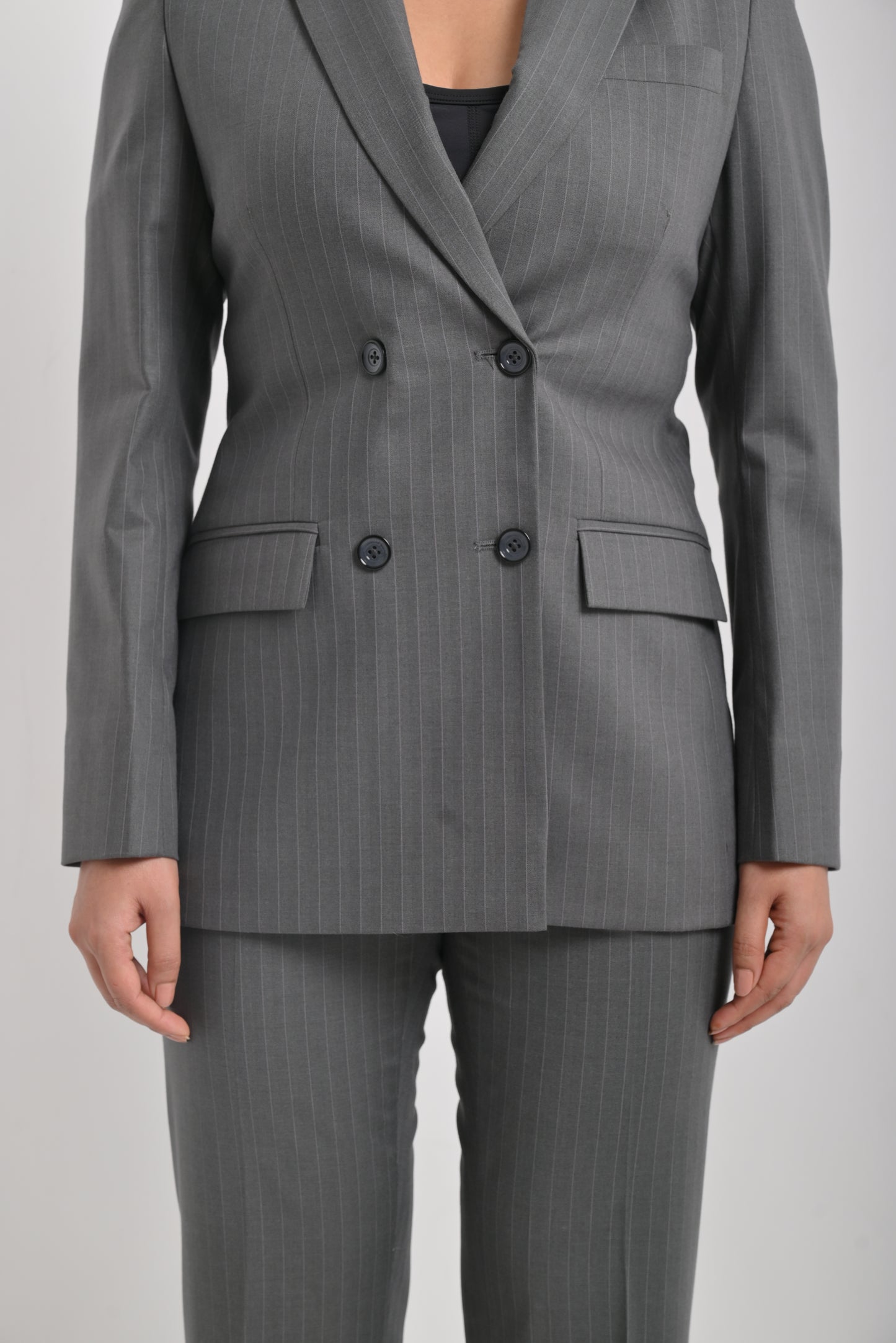 Peak Double-Breasted Blazer